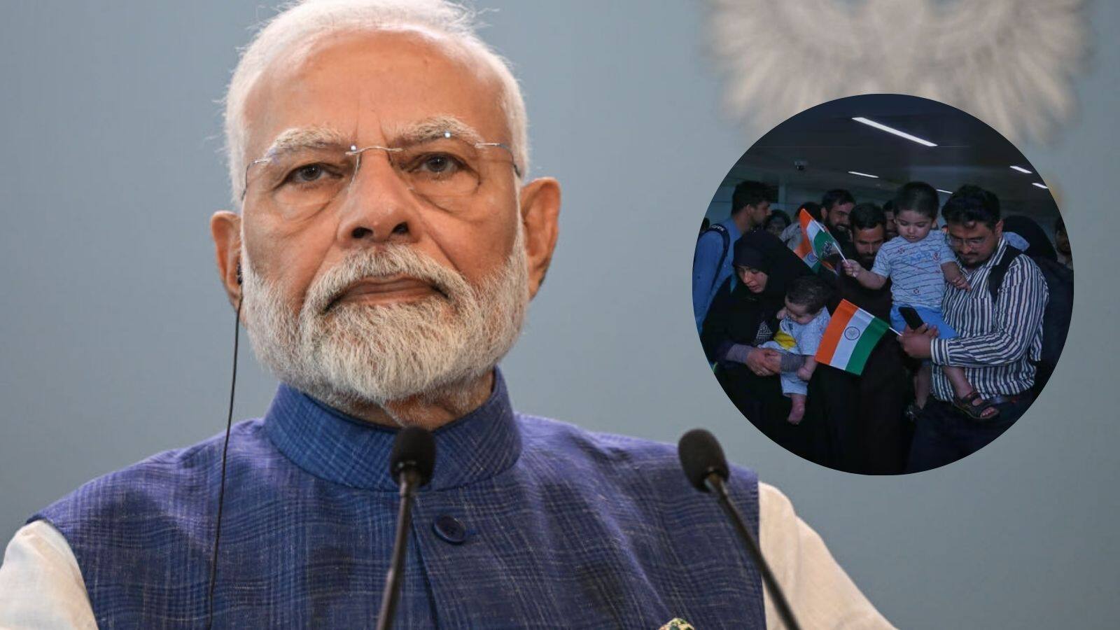Indians and Nepalese nationals evacuated from Iran on a special flight arrived in Delhi