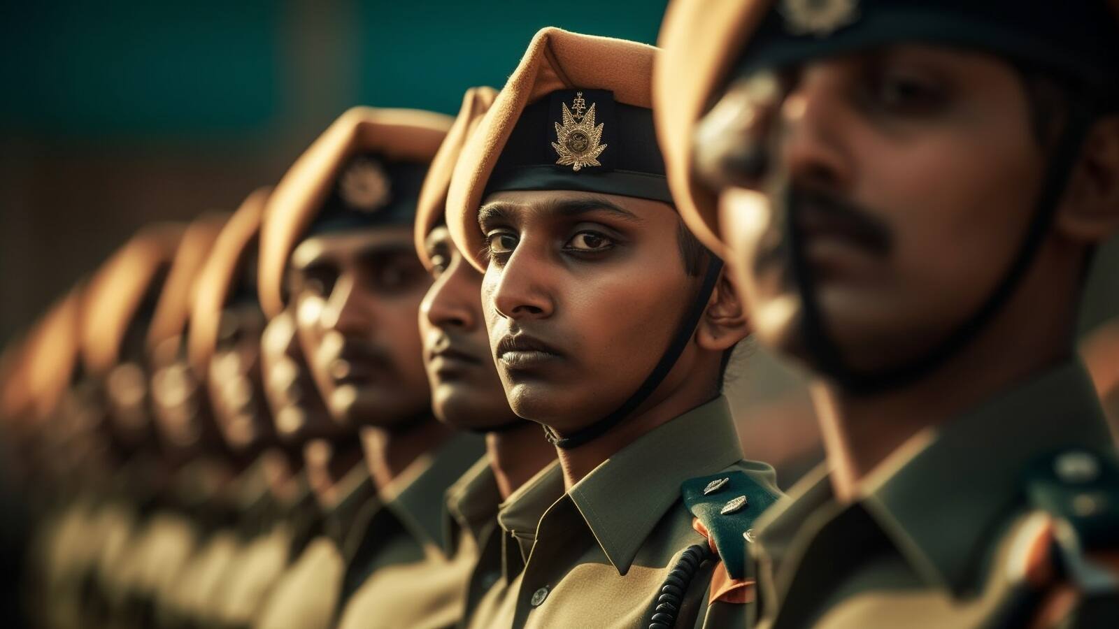 young adults in uniform