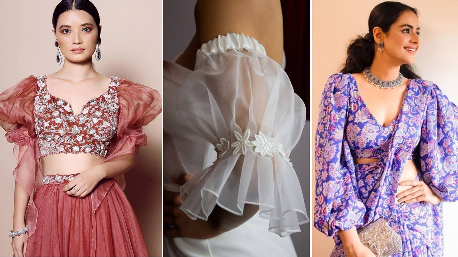 Try 5 types of sleeves designs Ideas for Fat arms kurta or blouse