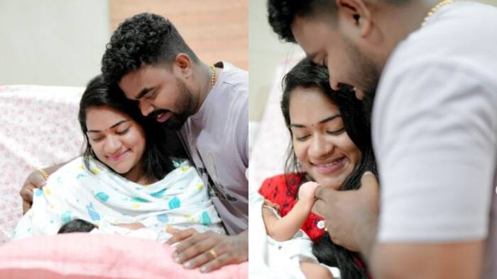 'ചെക്കൻ വന്നൂട്ടോ'; സന്തോഷവാർത്ത പങ്കുവെച്ച് ആര്യയും ഭർത്താവും