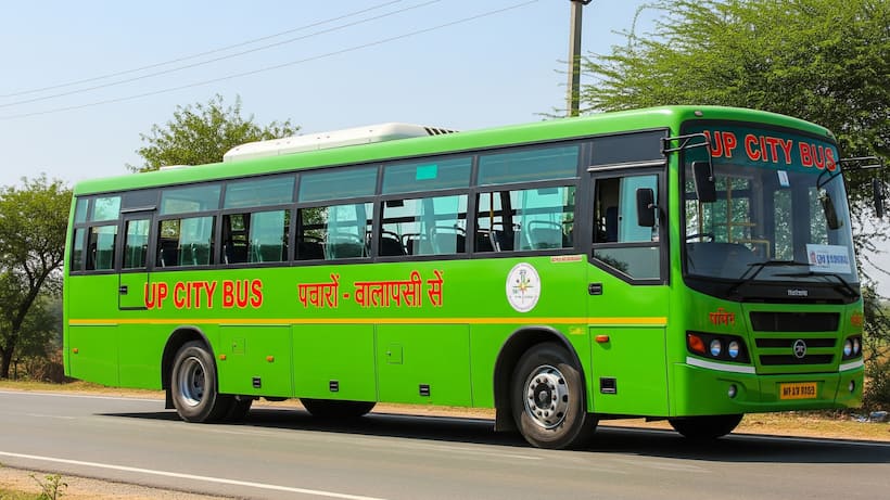 prayagraj karchana city bus seva launch