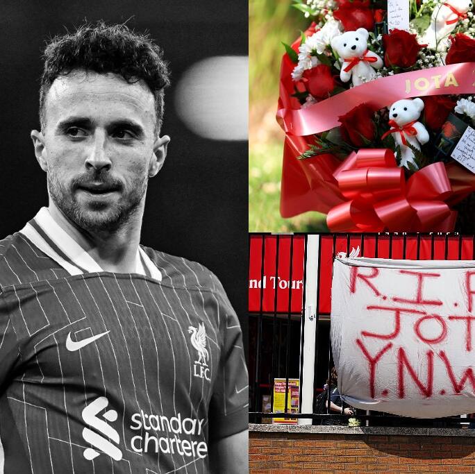 RIP Diogo Jota: Anfield flooded with tributes as Liverpool fans remember their no. 20 (PHOTOS)
