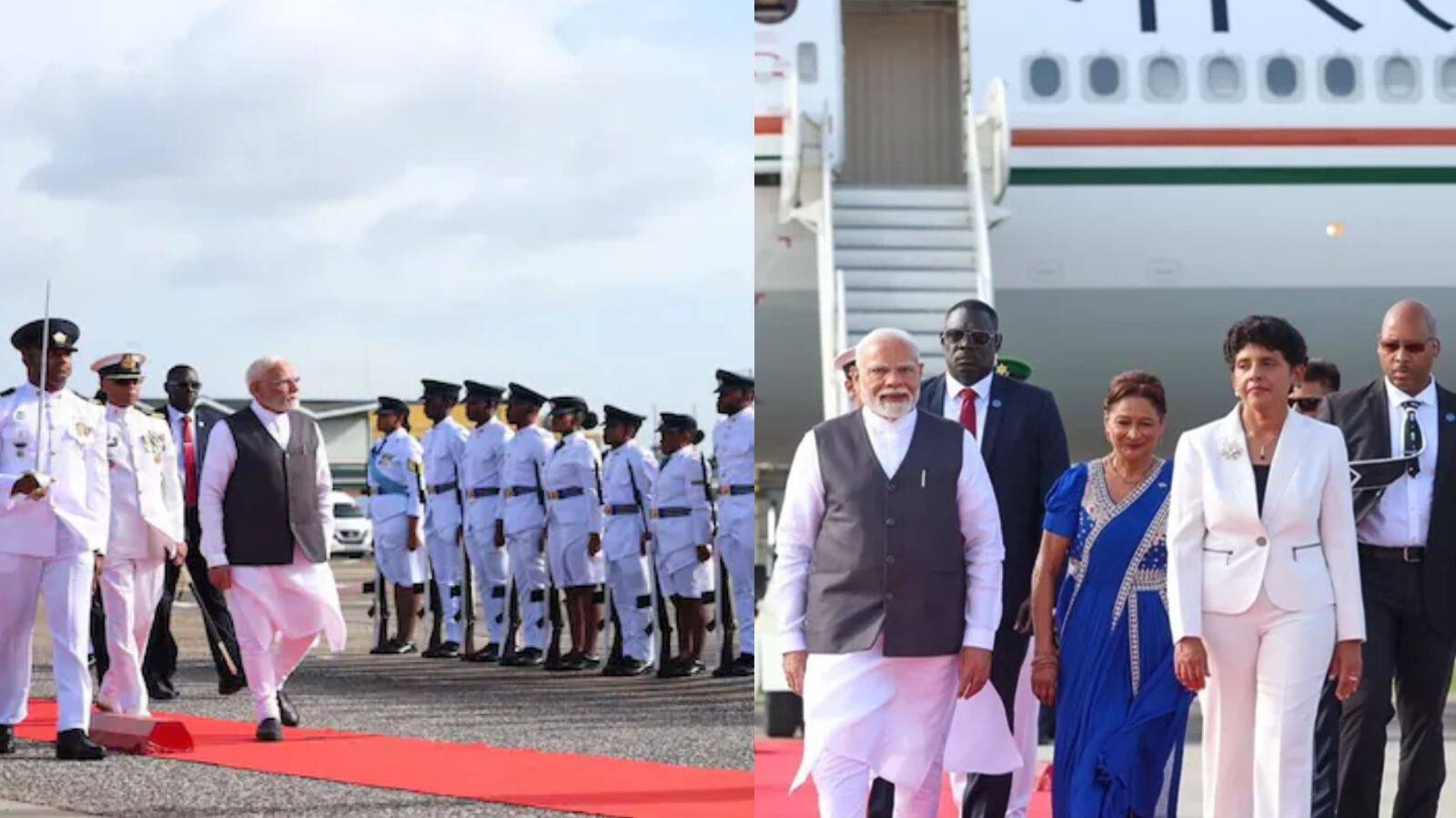 त्रिनिदाद और टोबैगो पहुंचे पीएम मोदी 