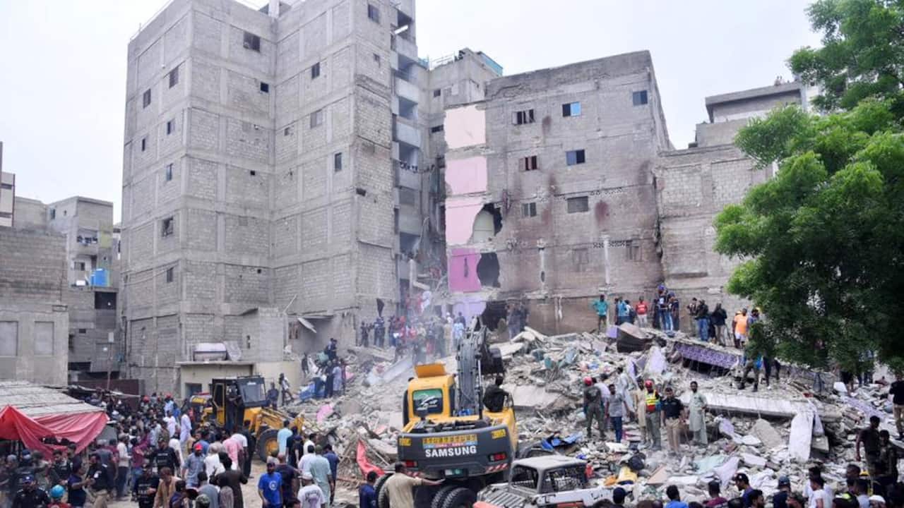 Karachi building collapse: Death toll reaches 12, search continues; Commissioner blames residents for mishap
