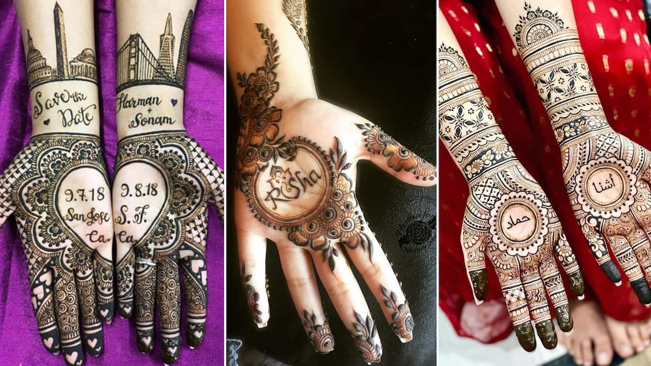 Mehndi Designs Hariyali Teej: तीज व्रत में लगाएं फ्रंट हैंड नेम मेहंदी, 5  डिजाइन में छुपाएं पिया का नाम | Hariyali Teej Front Hand Name Mehndi  Designs | Asianet News Hindi
