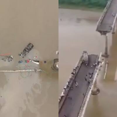 Gujarat's Gambhira Bridge collapse: Drone footage captures haunting visuals over Mahisagar River (Watch)