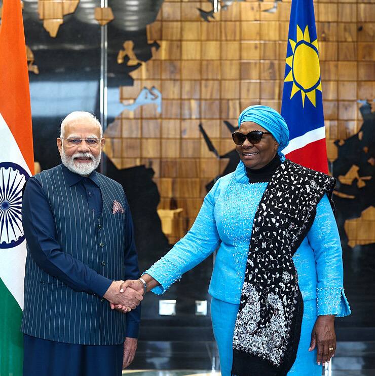 PM Modi conferred Namibia’s highest civilian honour 'Order of the Most Ancient Welwitschia Mirabilis' (WATCH)