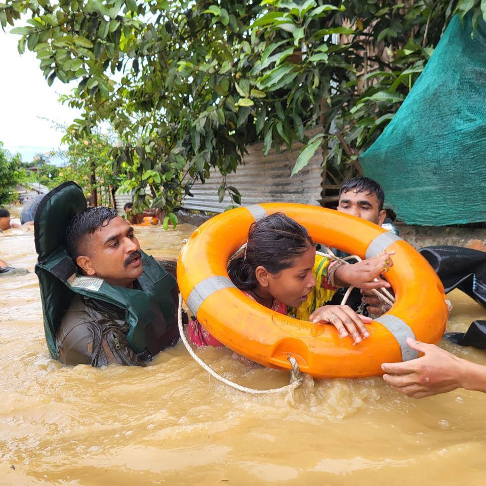 Indian Army launches relief operations in flood-affected areas in Himachal Pradesh, northeastern region