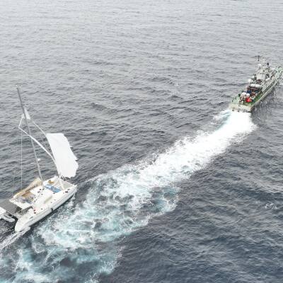 Indian Coast Guard rescues 2 US nationals onboard Sea Angel off Nicobar Island (Watch)