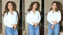 Spotted: Urmila Matondkar Wows Paparazzi Outside Manish Malhotra’s Mumbai Home