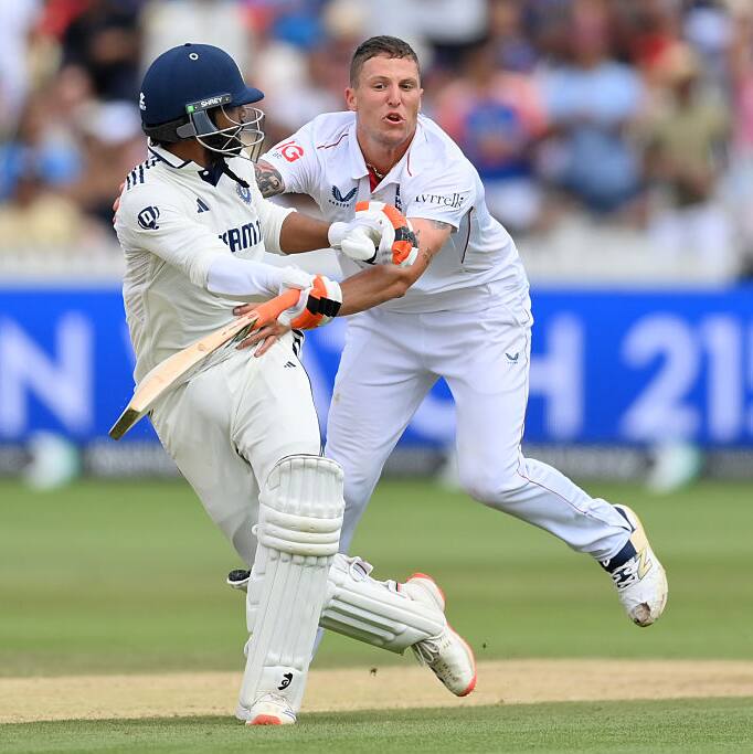 ENG vs IND: Jadeja and Carse Involved in a Heated Argument amid Mid-Pitch Collision at Lord‘s (WATCH)
