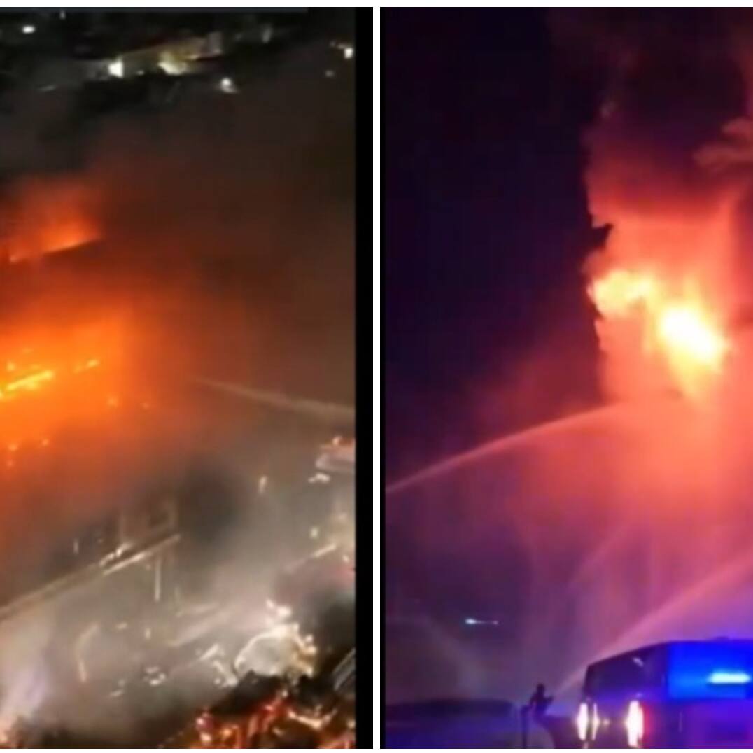 50 Killed in Iraq Mall Fire: Video Shows Massive Flame, Smoke Billowing; Rescue Ops on (WATCH)