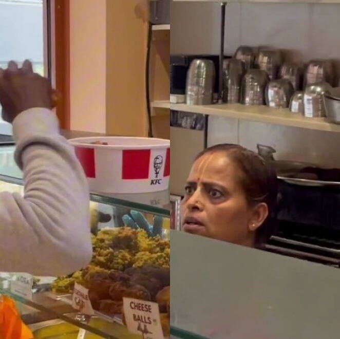 African-British Man Eats 'KFC Food' Inside ISKCON's Vegetarian Restaurant, Sparks Outrage (WATCH)