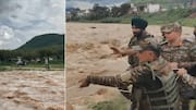 Indian Army Rescues Boy Trapped in Flooded River in Daring Helicopter Operation in Jammu and Kashmir (WATCH)