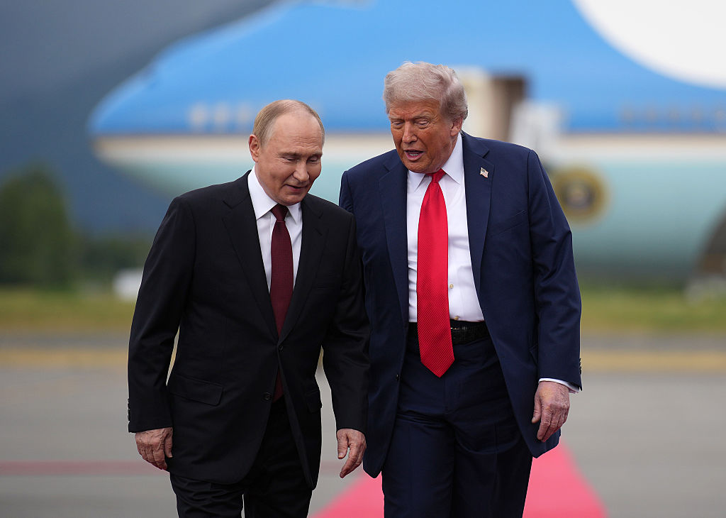 Donald Trump and Vladimir Putin in Alaska