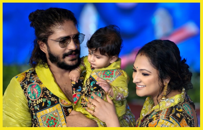 actor vasishta simha haripriya son naming ceremony photos
