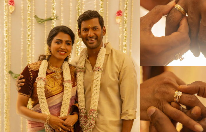 sai dhanshika and vishal engagement