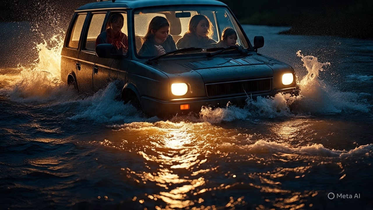 Van Swept Away In River Following Google Maps Misroute