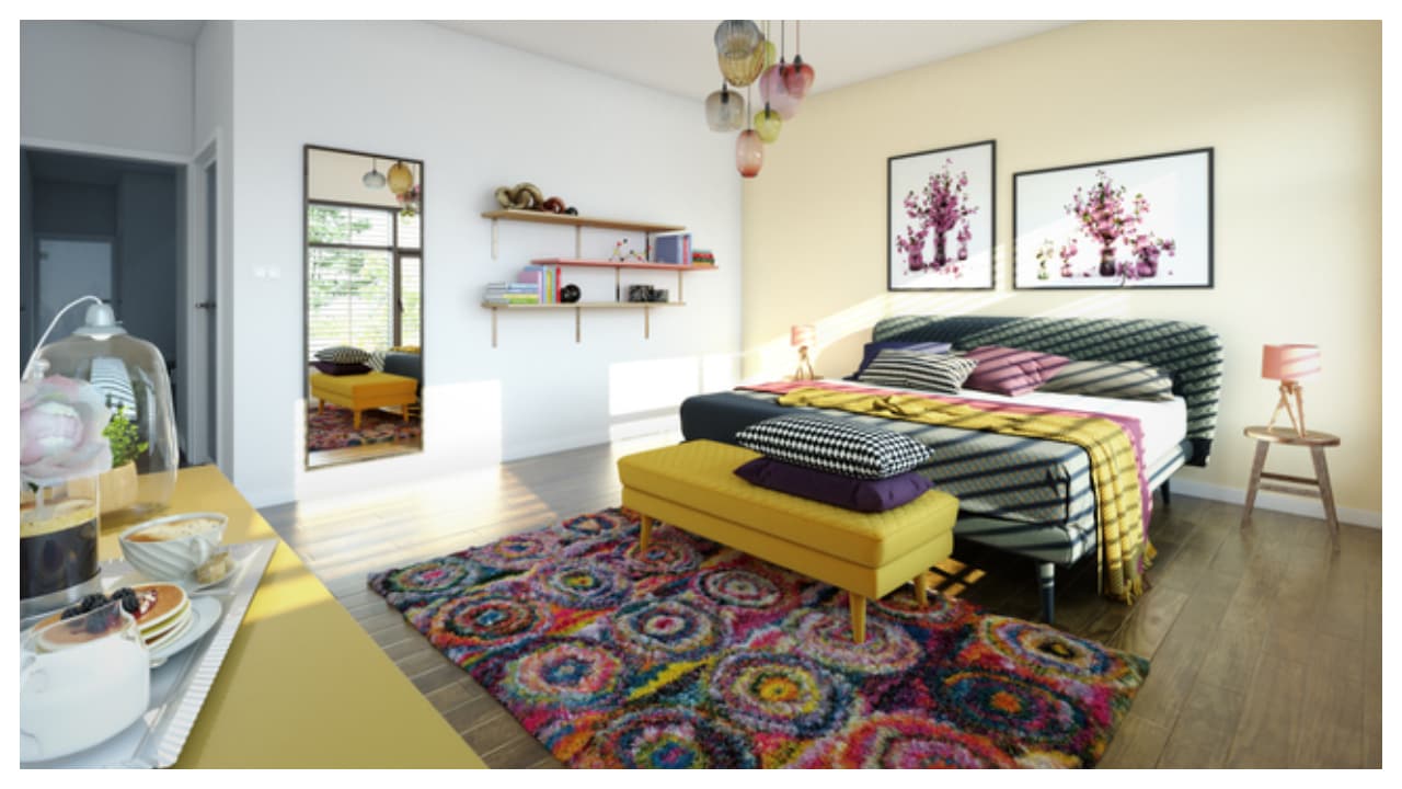 These are the colors that should not be given to the bedroom