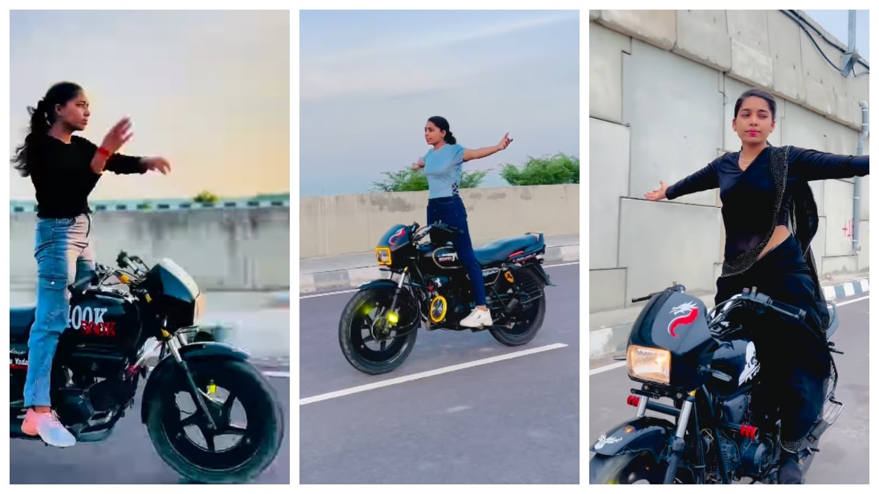 Viral video woman challenging MVD for imposing fine for bike stunt
