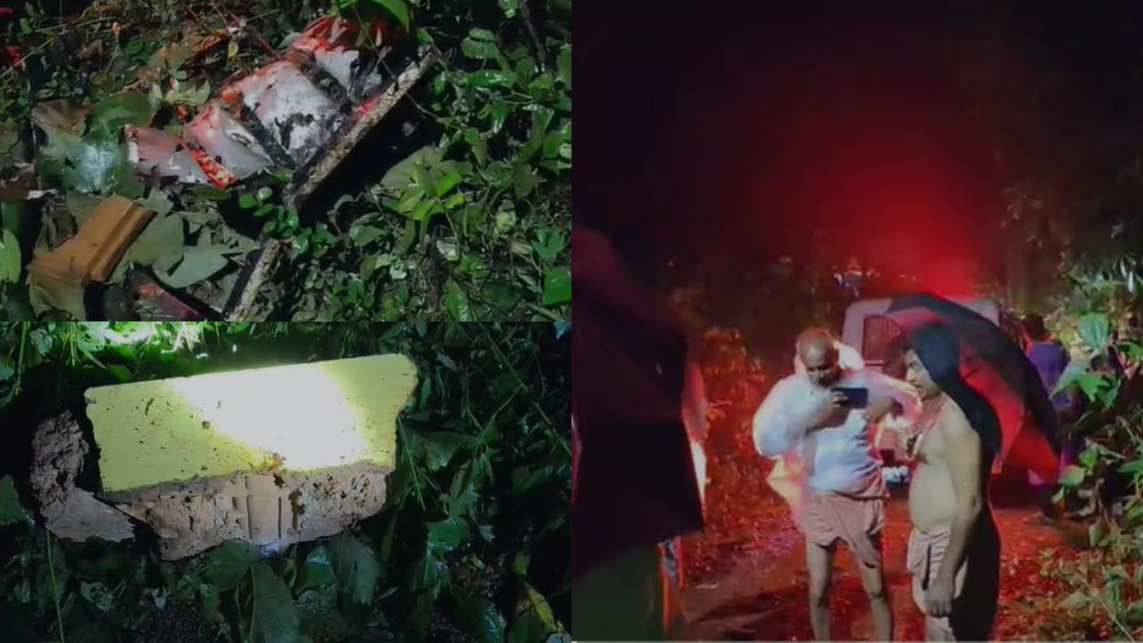 Massive explosion in rented house in Kannur in the early hours of the morning