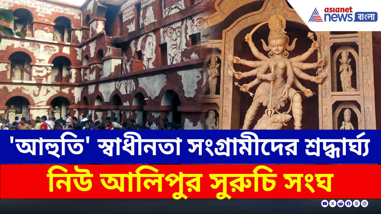 Durga Puja 2025 : 'আহুতি' থিমে মাতৃ আরাধনায় অনন্য বার্তা নিউ আলিপুরের সুরুচি সংঘের, দেখুন