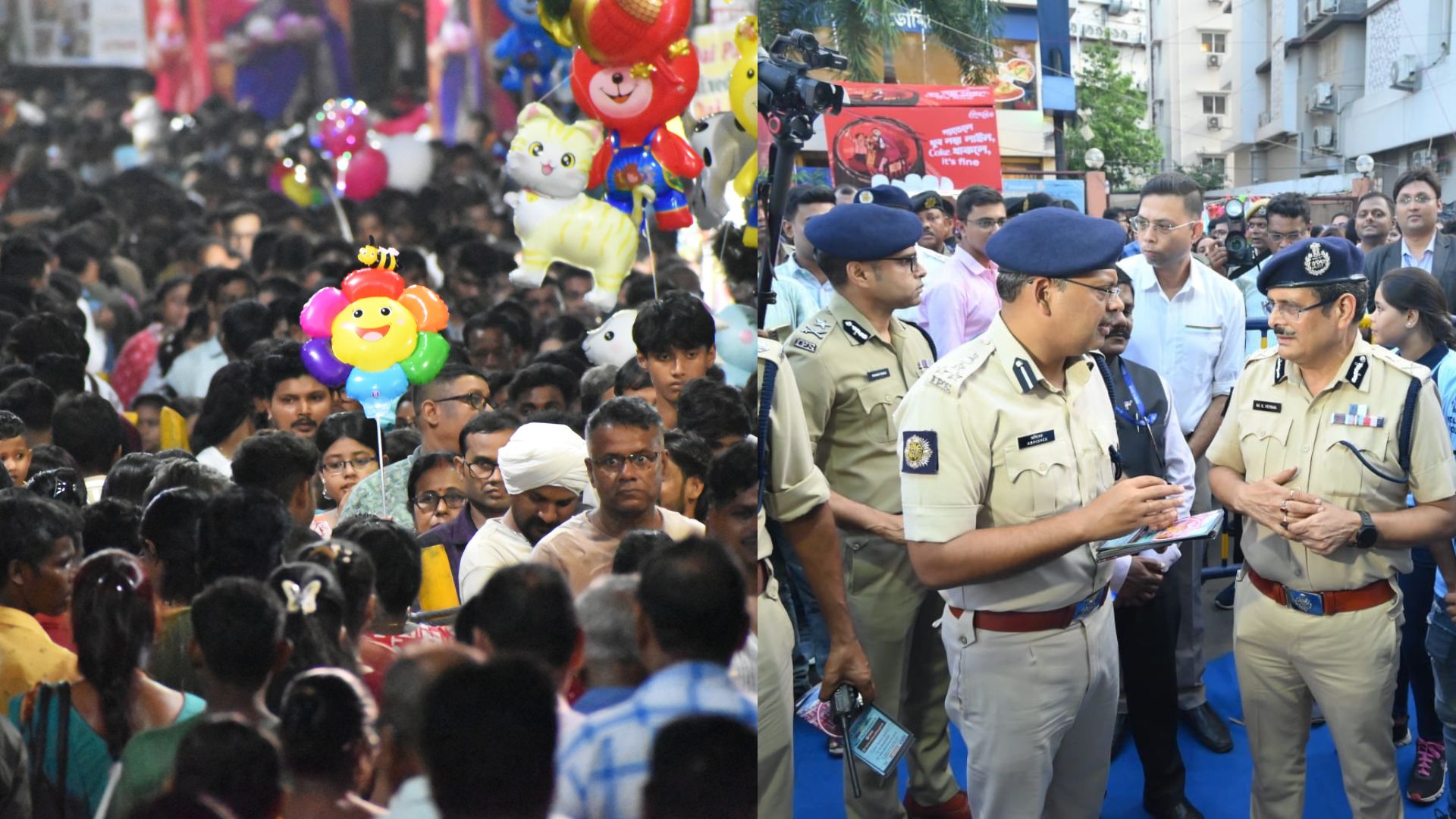 Durga Puja 2025: অন্যতম শ্রেষ্ঠ উৎসবে মেতে উঠল বাঙালি, জনসমুদ্র সামলে চ্যাম্পিয়ন কলকাতা পুলিশ