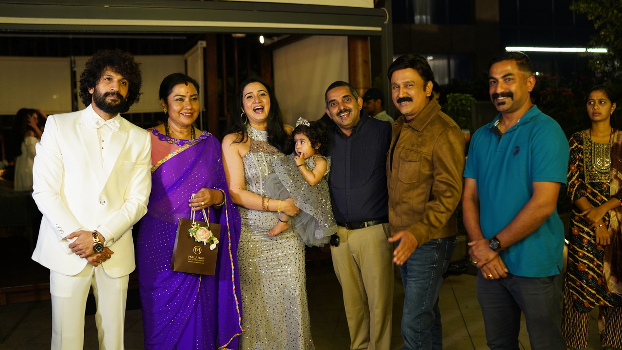 harshika poonacha daughter birthday