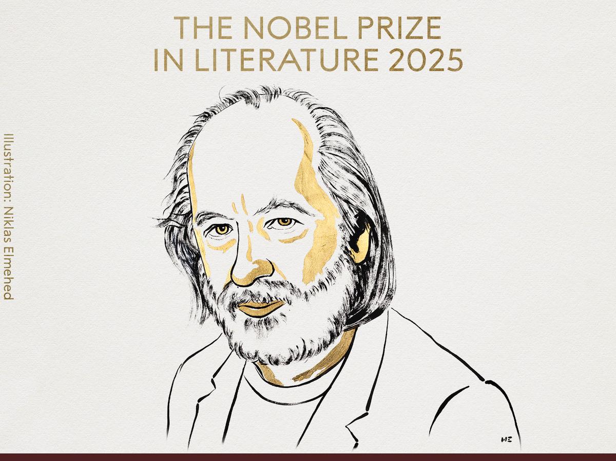 2025 Nobel Prize in Literature is awarded to the Hungarian author Laszlo Krasznahorkai