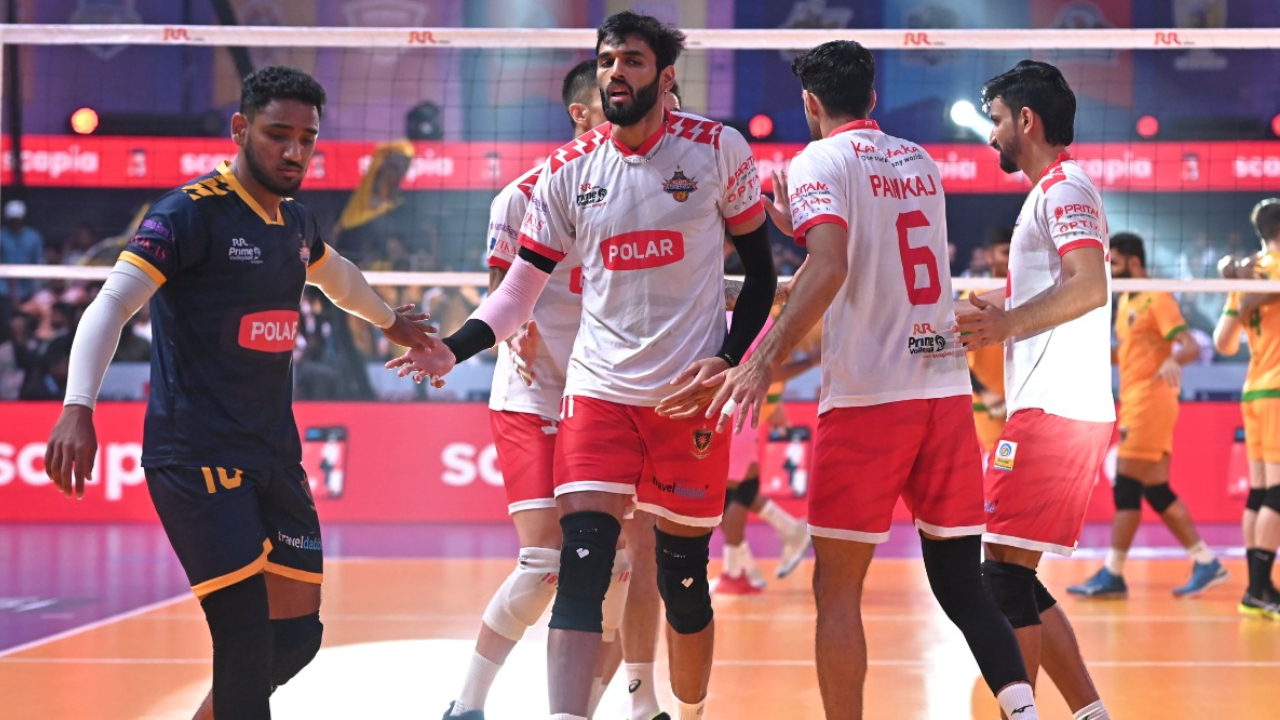 kolkata thunderbolts beat chennai blitz in prime volleyball league