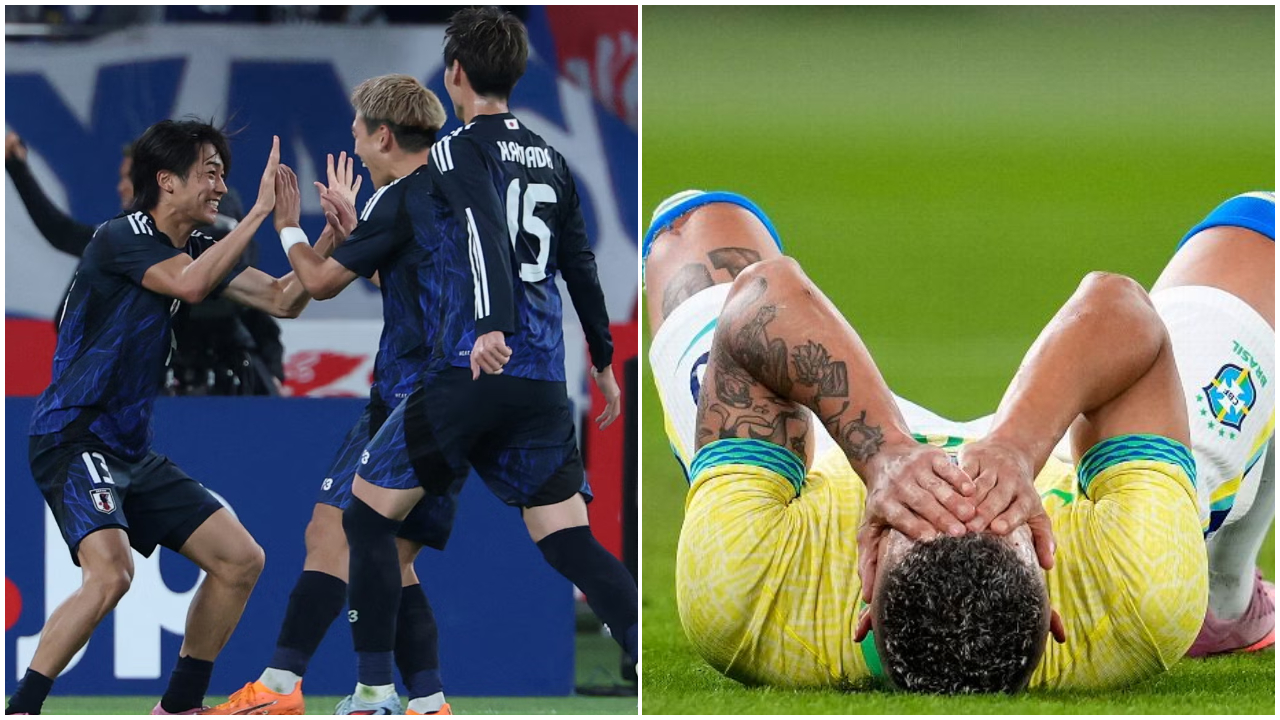 First time in football history Japan roar back in Tokyo to beat Brazil