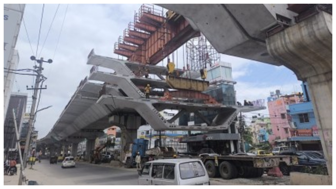 womans post trolling the construction of the Ejipura flyover