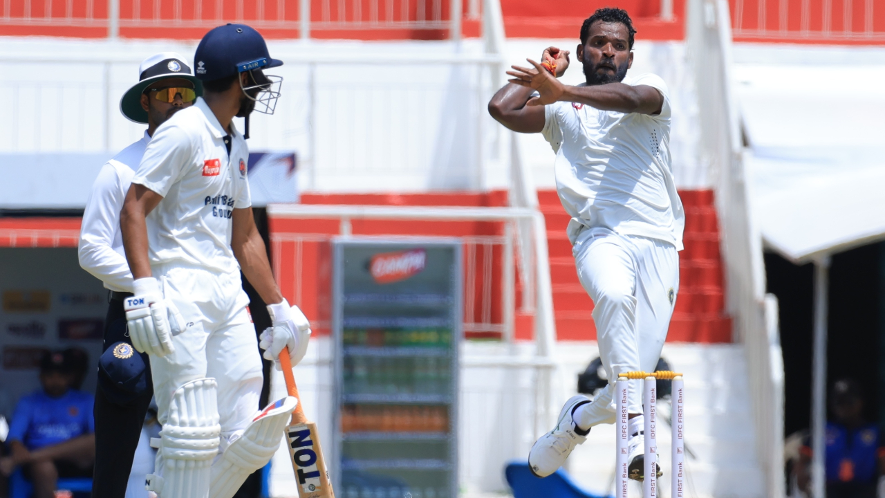 five wickets for nidheesh and kerala bundled maharashtra by 239 runs