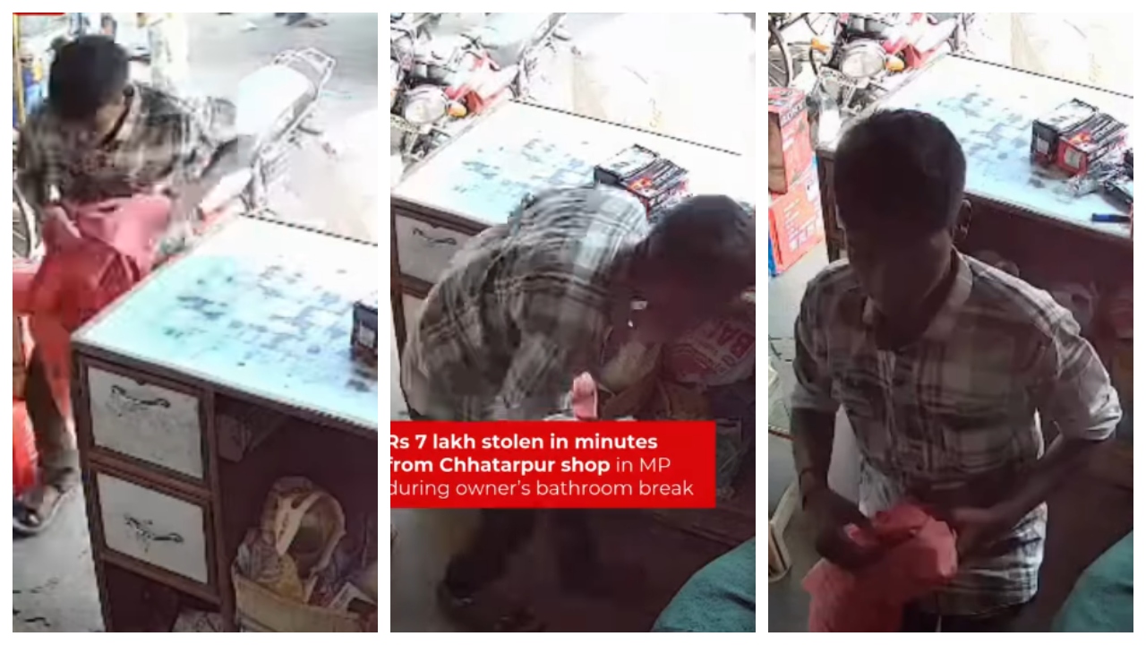 Viral Video theft occurred at the owners shop with a loss of 7 lakh rupees