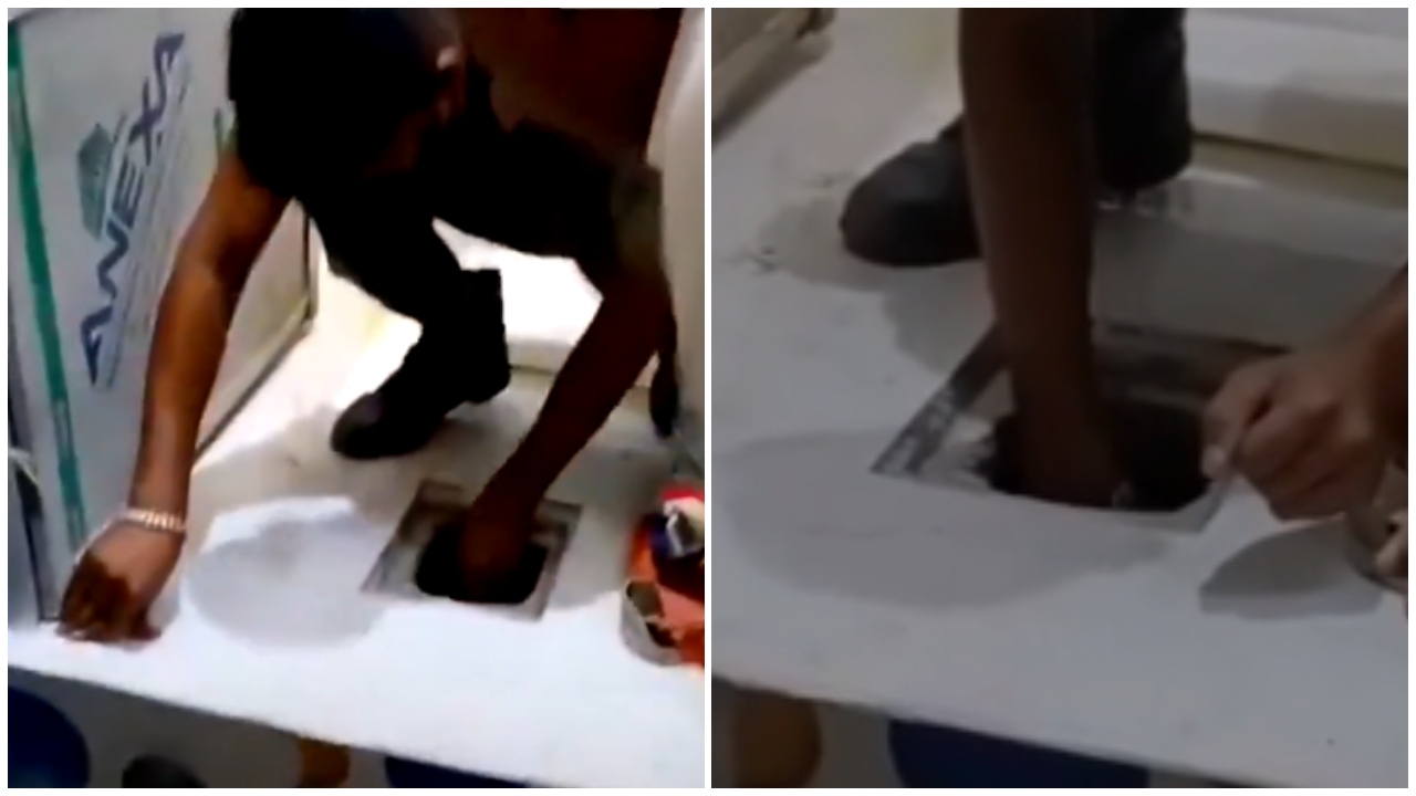house toilet tank opened 29 bottles of liquor found shocking video
