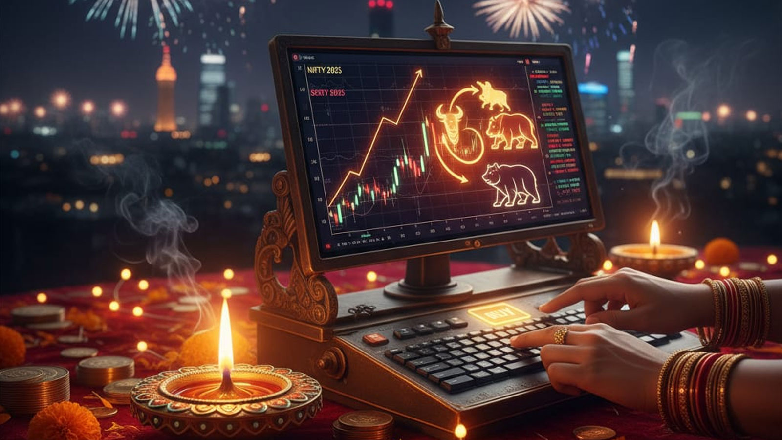 Muhurat Trading Highlights: सेंसेक्स-निफ्टी ने रोशनी बिखेरी, स्मॉलकैप ने मचाई दिवाली! जानिए 5 बड़े अपडेट