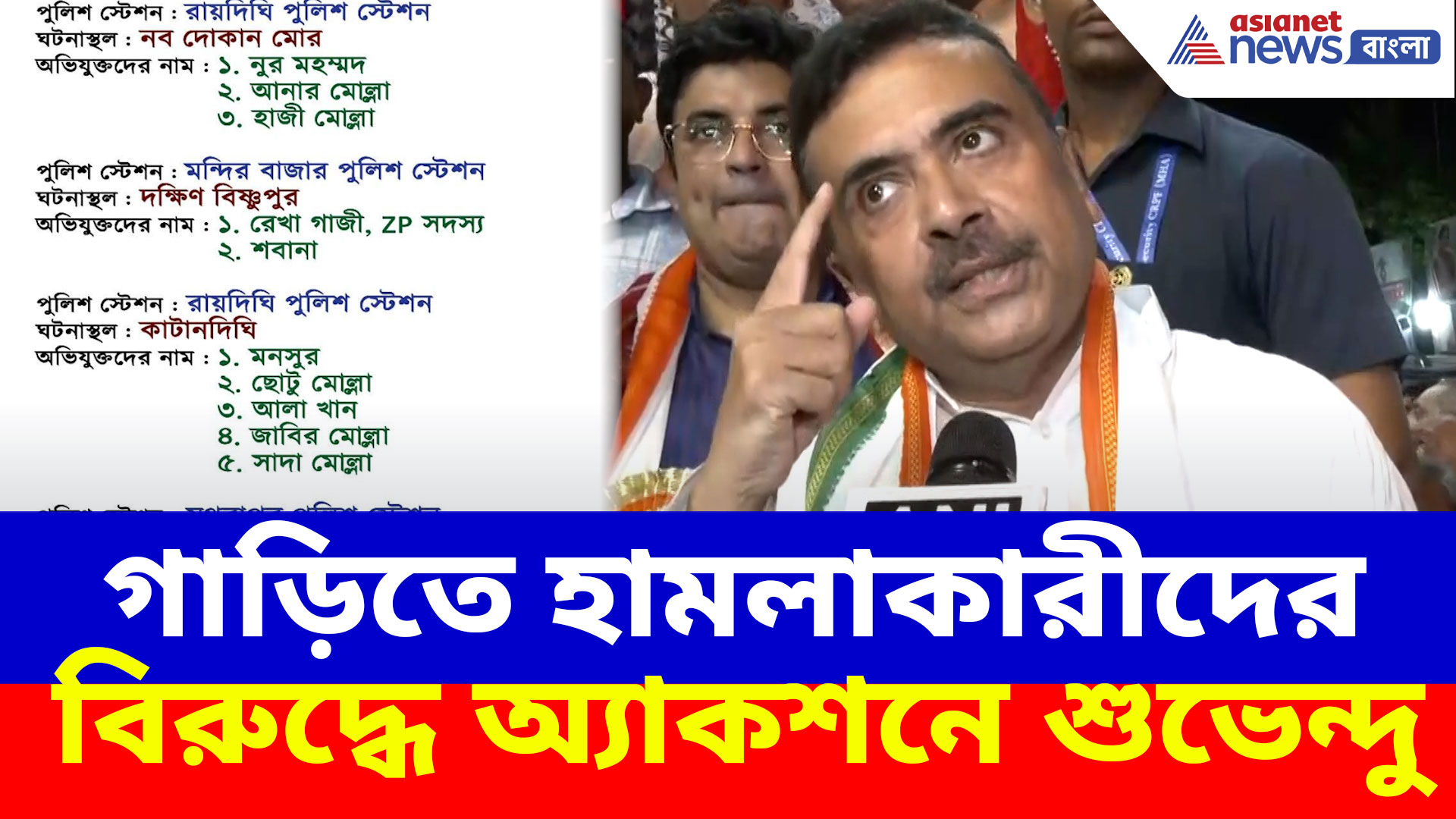 Suvendu Adhikari: গাড়িতে হামলাকারীদের বিরুদ্ধে অ্যাকশনে শুভেন্দু, দেখুন কী বলছেন