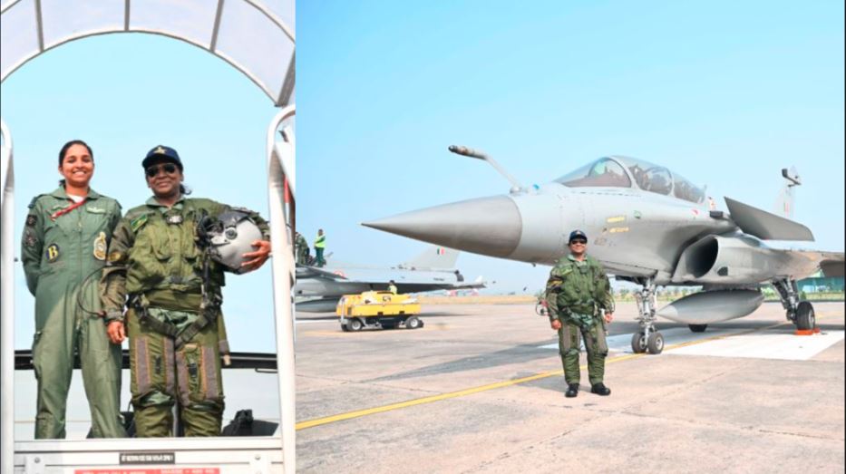 President Murmu meets Shivangi Singh