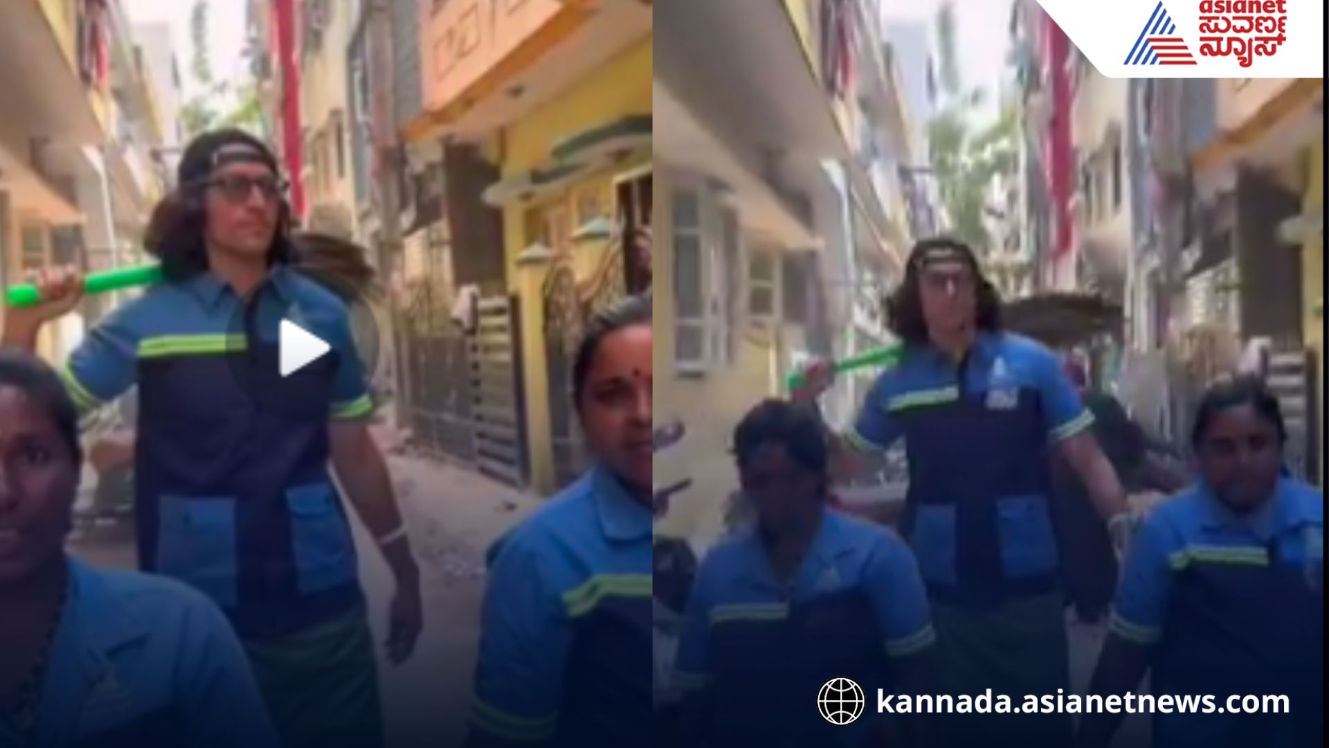 American cleans Bengaluru streets American cleans Bengaluru streets