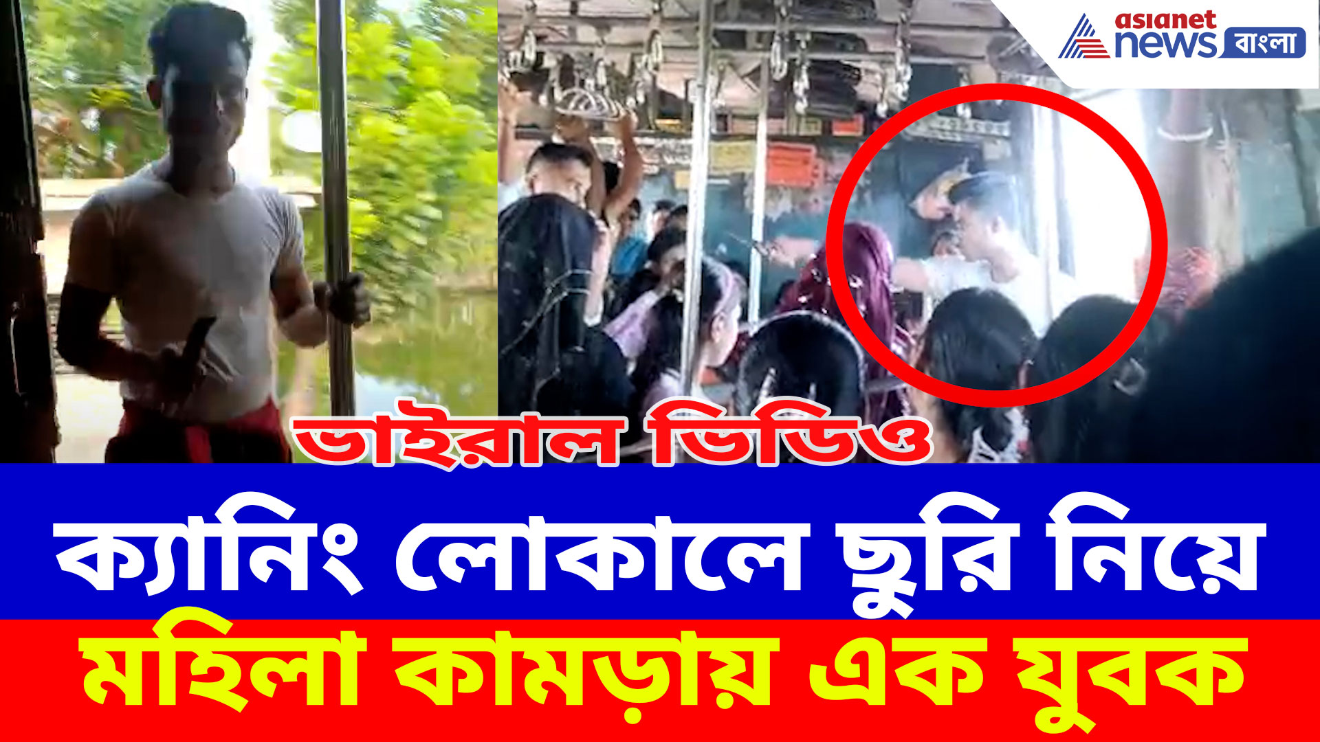 ক্যানিং লোকালে ছুরি নিয়ে মহিলা কামরায় এক যুবক, তারপর… ভাইরাল ভিডিও