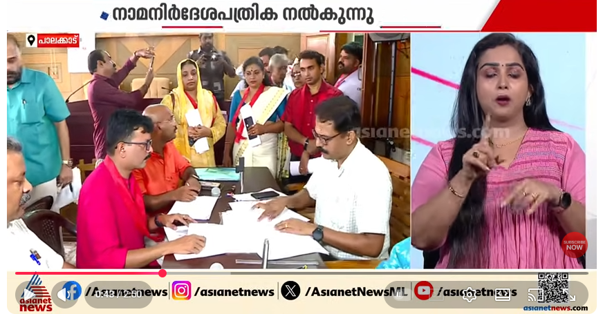 പി.കെ ശശി അനുകൂലികൾ നാമനിര്‍ദേശ പത്രിക സമര്‍പ്പിച്ചു