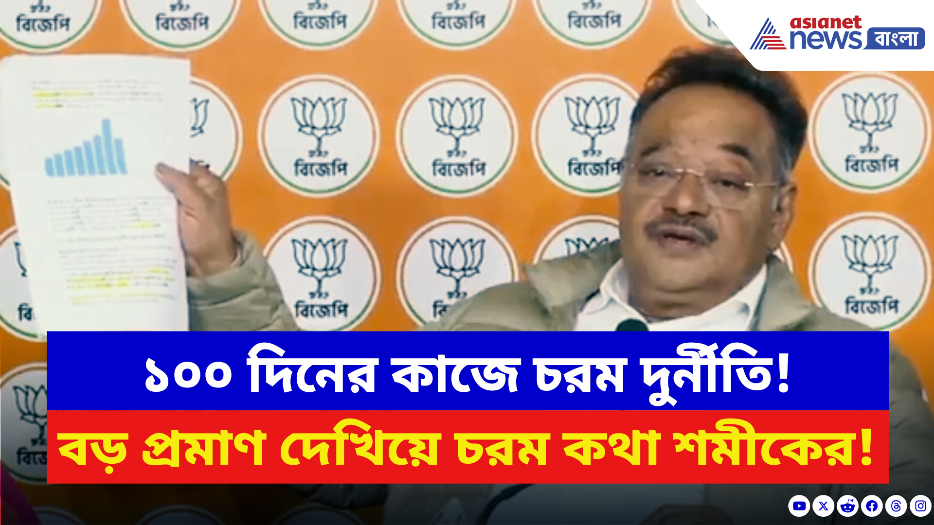 Samik Bhattacharya: ১০০ দিনের কাজে চরম দুর্নীতি তৃণমূলের! বড় প্রমাণ দেখিয়ে কী বললেন শমীক?
