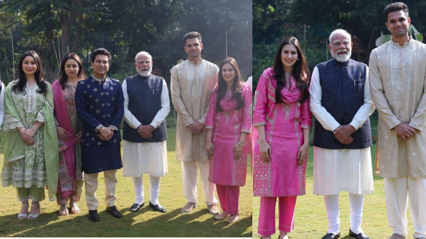 Sachin Tendulkar Family invites Modi