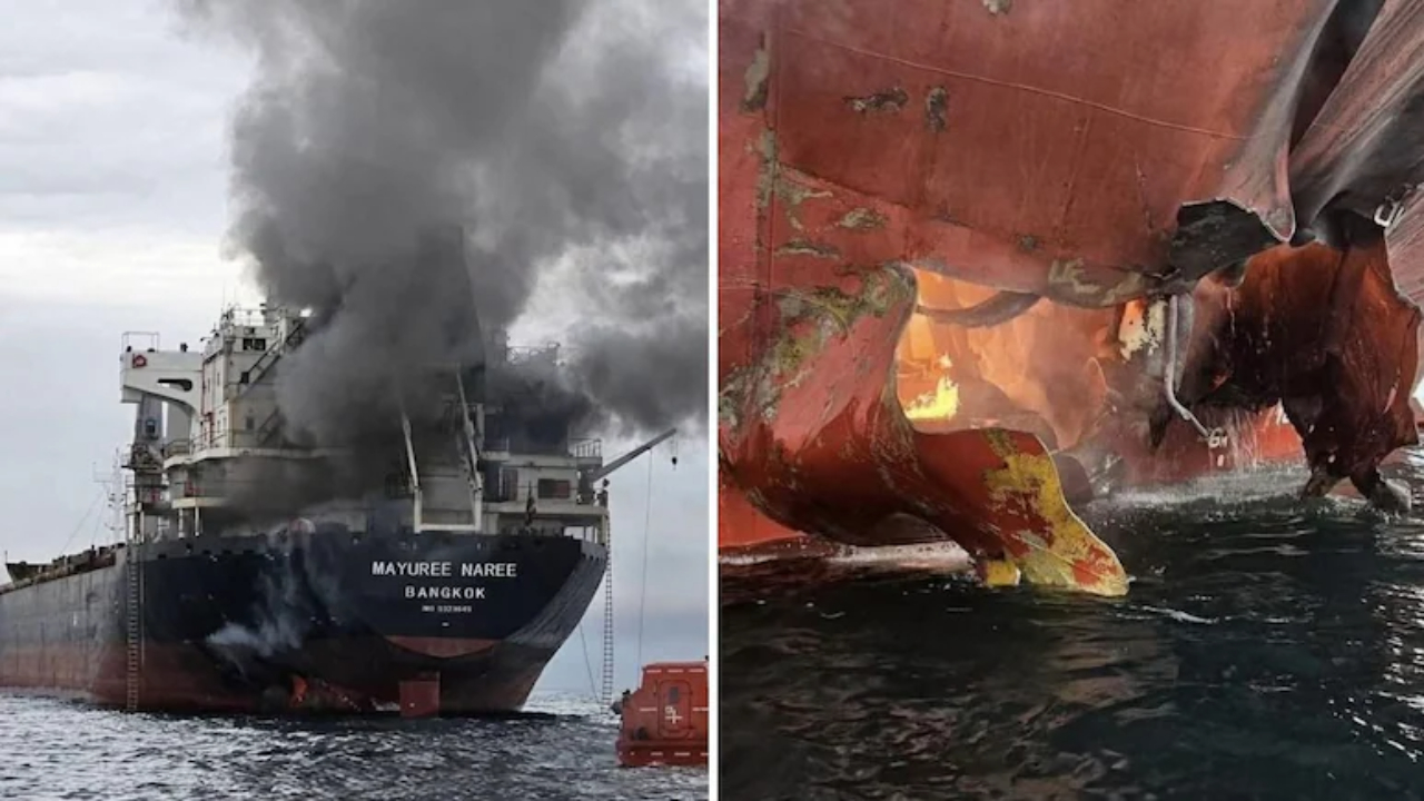 thai ship attacked