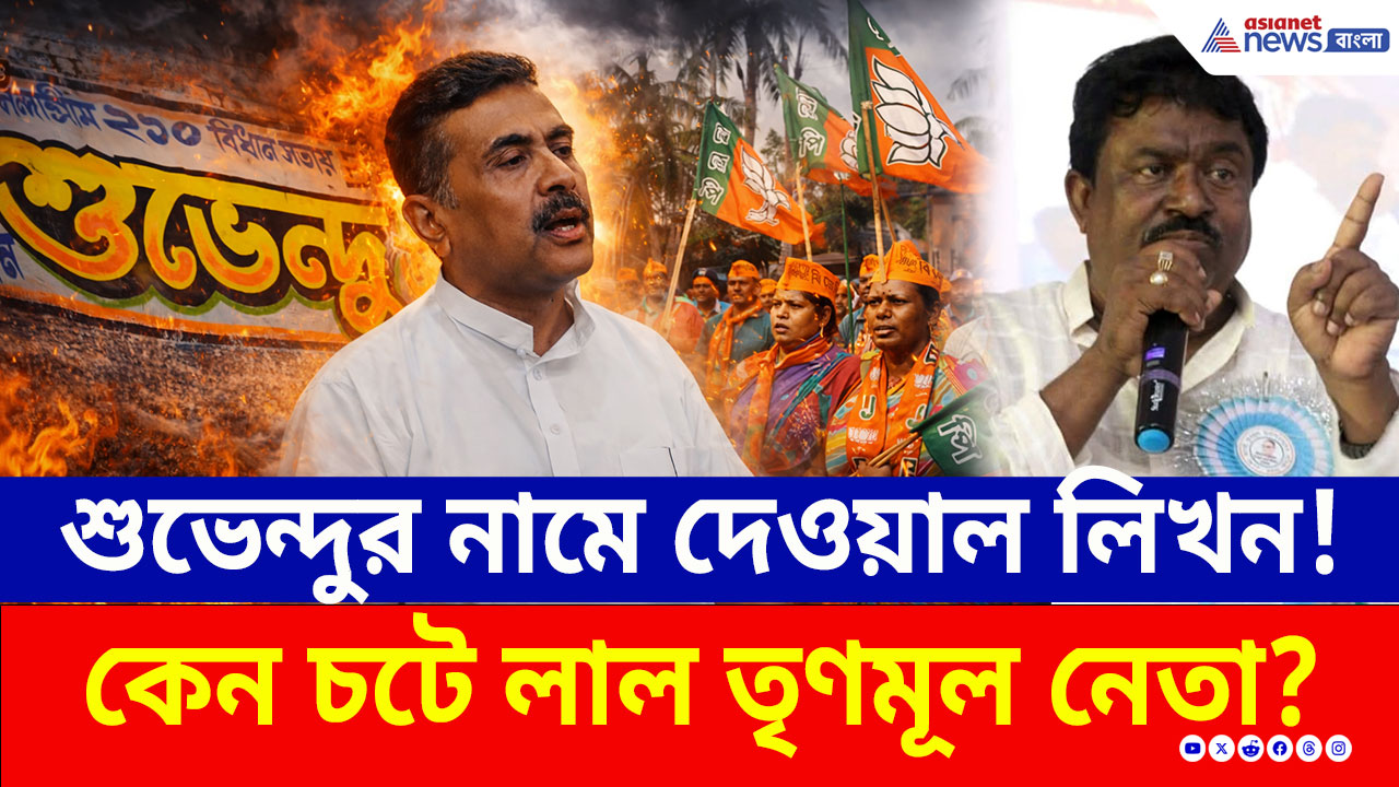 Nandigram: পাখির চোখ নন্দীগ্রাম! নন্দীগ্রামে শুভেন্দুর নামে দেওয়াল লিখন দেখে একি বললেন তৃণমূল নেতা সুফিয়ান!