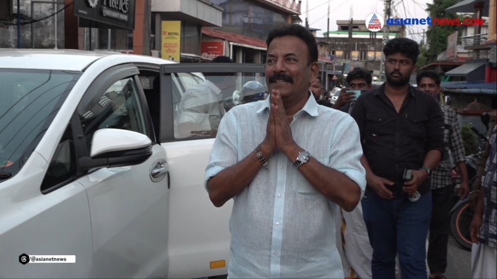 ഒറ്റപ്പാലത്ത് തെരഞ്ഞെടുപ്പ് പ്രചാരണ തിരക്കിൽ മേജർ രവി