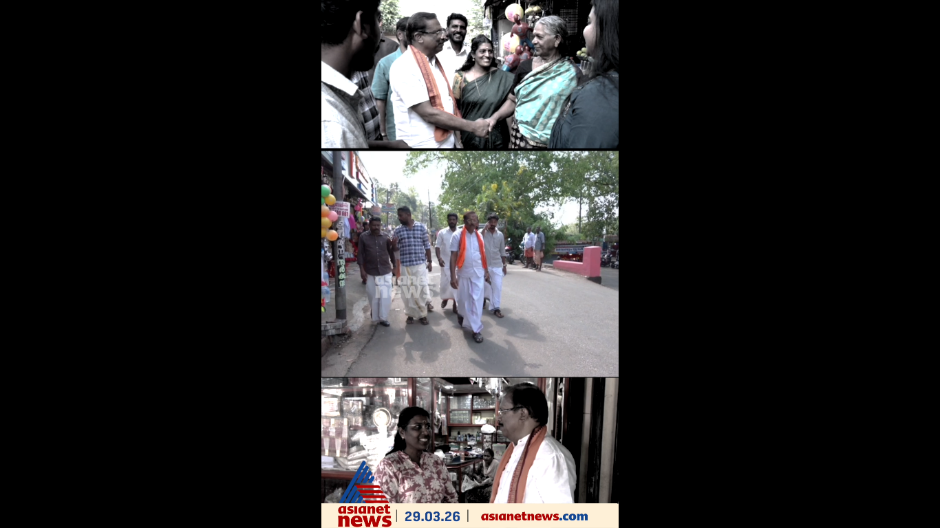 കോന്നിയിൽ തെരഞ്ഞെടുപ്പ് പ്രചാരണവുമായി എൻഡിഎ സ്ഥാനാർത്ഥി ടി പി സുന്ദരേശൻ