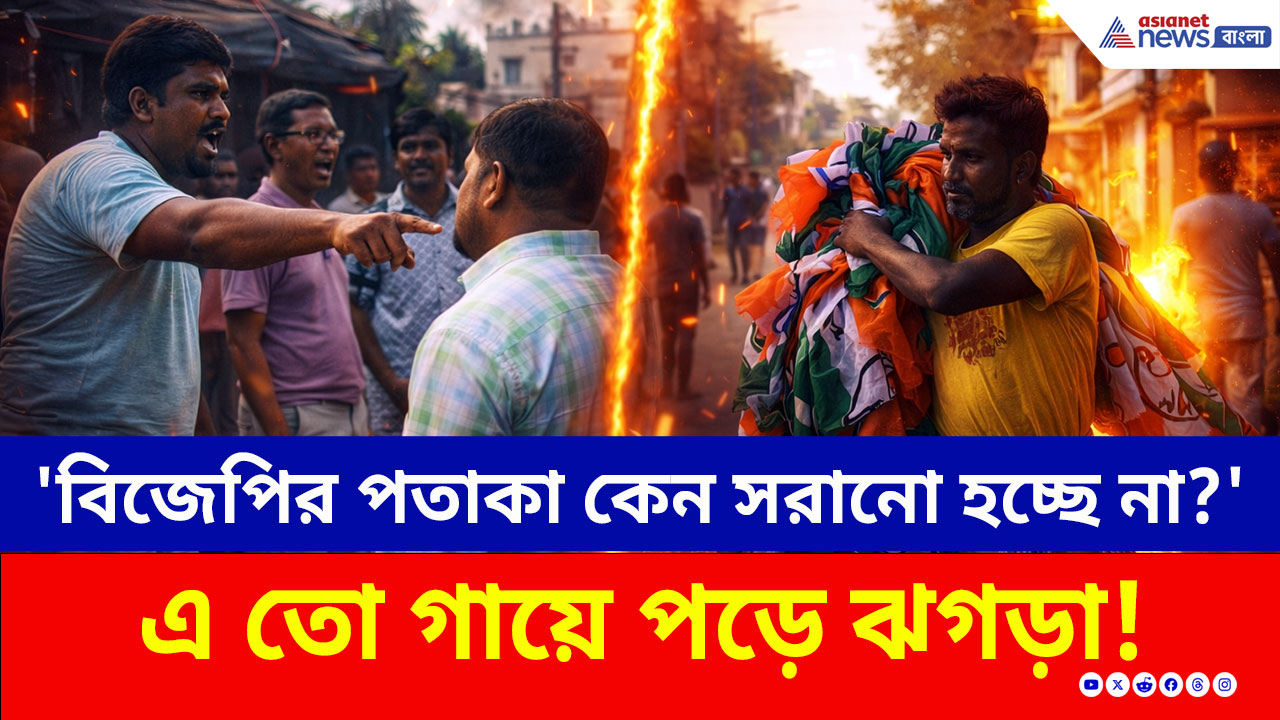 Election 2026: তেড়ে আসলো তৃণমূল কর্মীরা! পতাকা খোলা নিয়ে...ছুটে আসলো পুলিশ! বোলপুরে উত্তেজনা