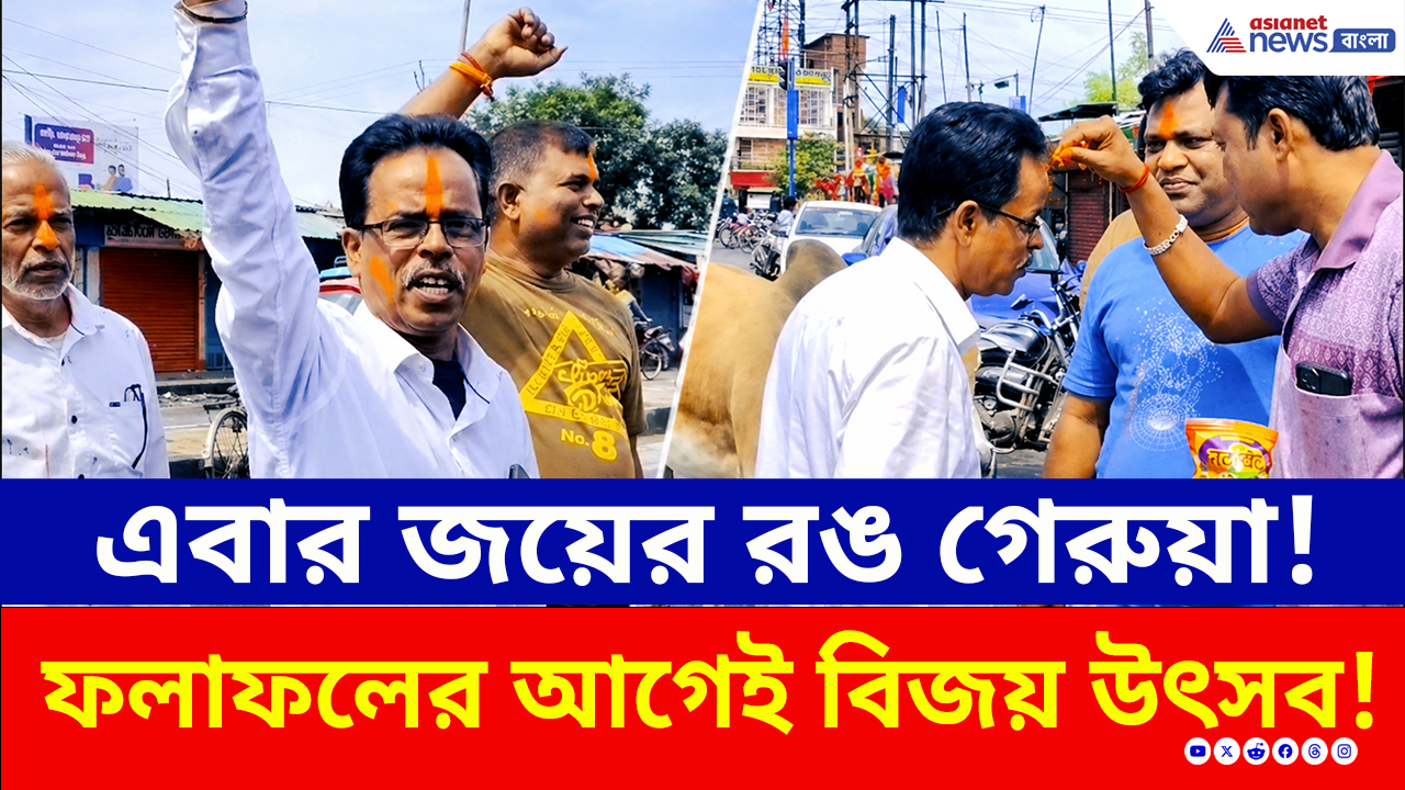 Election Update: বিজেপি কী তবে ক্ষমতায়? আবীর মেখে শিলিগুড়িতে আগাম গেরুয়া উল্লাস! দেখুন