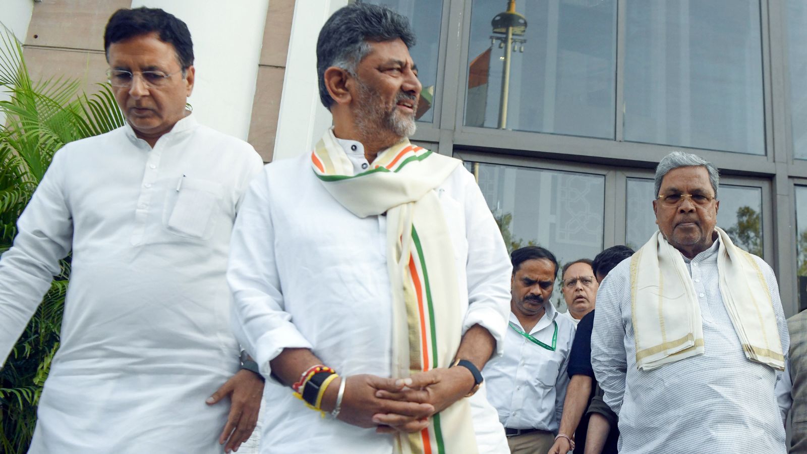 Karnataka CM Siddaramaiah at Indira Bhavan in New Delhi